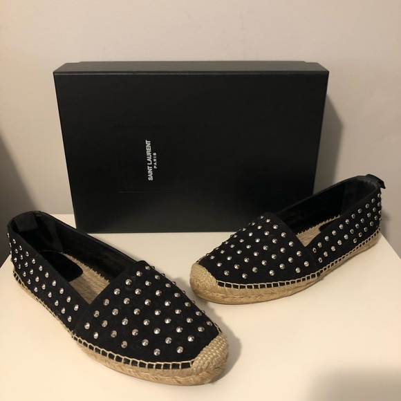 ysl flats black